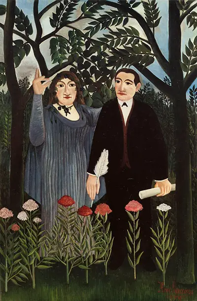 The Muse Inspiring the Poet II Henri Rousseau